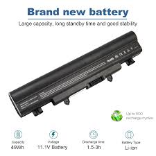 FOR Acer Aspire E5-571 E5-411 E5-421 Touch Extensa 2509 2510 Travelmate P246 TMP246 Series, 4400mAh/11.1V/6-Cells AL14A32 Laptop Battery